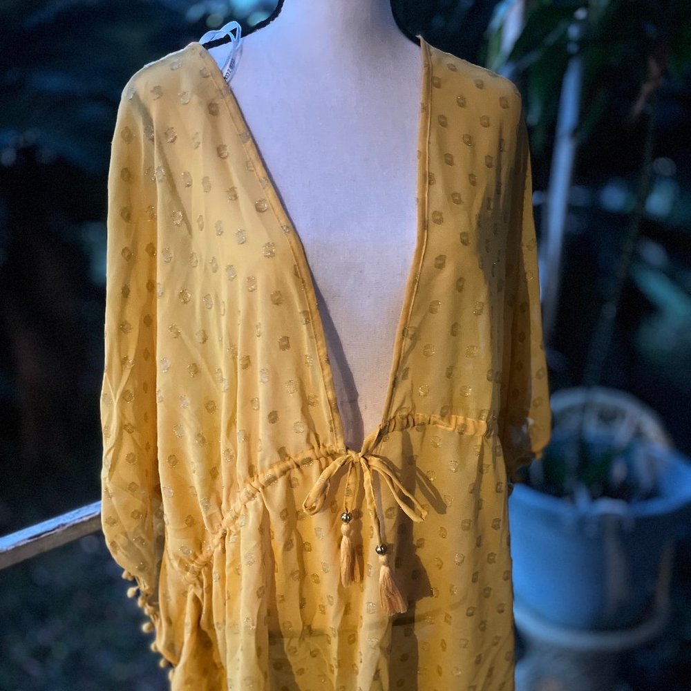 Yellow Cover Up Top